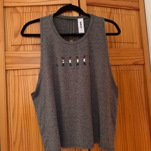 [solidcore] Red, White & Blue Women's Tank - Grey